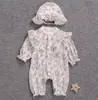 Mono de Moda para Bebé Niña Ropa para Recién Nacidos Traje de Una Pieza Primavera y Otoño Estilo Princesa para Bebés Pequeños Traje para Gatear al Aire Libre de 100 Días