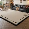 Alfombra de Estilo Medieval para Sala de Estar, Estilo Retro Francés, Lavable y Limpiable con Trapo, Sofá, Dormitorio, Felpudo sin Mantenimiento, Cobertura de Área Grande