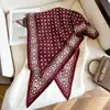 Pañuelo de Cabeza Retro Hot Girl para Mujer, Bufanda Triangular de Moda Primavera y Verano, Bufanda Decorativa Versátil de Seda Artificial, Pañuelo para el Cuello, Tendencia de Top Tubo