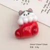 Accesorios de Resina DIY de Dibujos Animados Joyería Engrosada 16 Pegamento de Crema Navideño Pasadores Fundas para Teléfonos Móviles Hebillas de Zapatos Llaveros