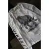 Camiseta base de manga larga con cuello redondo, comercio exterior Y2K transfronterizo, camiseta vintage con estampado de guepardo, top holgado, estilo callejero, tendencia subcultural