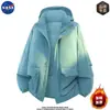 Chamarra de Algodón con Capucha Estilo Pareja Color Sólido de Alta Calidad Marca Nasa para Hombre Invierno Cálida Moderna Casual