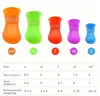Cachorros Colores Caramelo Antideslizantes Impermeables Goma Lluvia Zapatos Botas Cubre Patas (Talla XL)