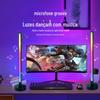 Luz de captação de música led RGB controle remoto colorido desktop elétrico competição atmosfera luz USB controle de voz ritmo net luz colorida vermelha