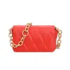 Bolsa pequena transversal feminina 2025 nova primavera e verão design de nicho bolsa de ombro padrão diamante estilo pequeno Chanel corrente bolsa de ombro único