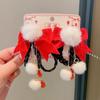 Accesorios Tradicionales para el Cabello de Niñas para Año Nuevo, Pinzas para el Cabello con Lazo Estilo Chino Hanfu de Año Nuevo, Horquillas para Bebé Año del Caballo al por Mayor