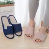 Chinelos femininos de linho para o verão, casa, interior, confortáveis, antiderrapantes, casal, quatro estações, casa, respiráveis, algodão e linho, chinelos de chão