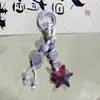 Llavero de Hongo Multicolor de Jingdezhen Estilo Étnico Colgante para Bolso de Cerámica Lindo Accesorios para Puesto de Mercado Nocturno Literario Venta al por Mayor