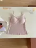 Camisole Vest com Renda Pure Desire para Mulheres, Quente, com Sutiã Embutido e Bojos, Levemente Escovado, Camada Base de Outono/Inverno