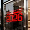 Creativos Digitales 2026 Pegatinas Decorativas de Ventana para Año Nuevo Pegatinas para Puerta de Vidrio del Festival de Primavera Pegatinas para Ventana de Oro Cepillado Autoadhesivas