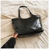 Bolsas para Mujer 2026 Nueva Moda Retro Bolso de Axila Bolso Tote de Gran Capacidad para Viajar Bolso de Hombro de Cuero Aceitado y Encerado de Moda