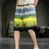 Shorts de Praia de Verão com Estampa, Comprimento de Cinco Pontos, Shorts de Surf de Secagem Rápida para Homens, Design de Coqueiro