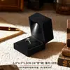 Caja de Joyería con Luz LED de Ángulo Recto Caja para Anillos Caja para Pulseras Colgante Caja de Empaque para Joyería Caja de Joyería Engrosada con Luz
