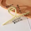 Grampo de Cabelo Grande Estilo Coreano Mais Vendido Liga de Alta Qualidade Imitação de Pérola Pegador Feminino Parte Traseira da Cabeça Tulipa Strass Clipe Tubarão