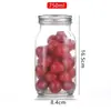 Frascos para Conservar Frutas Resistentes a Altas Temperaturas, Transparentes de Vidrio Cuadrados y Redondos, Frascos Mason, Serie de Boca Ancha, y Frascos para Almacenar Granos, Todo en Stock para Venta al por Mayor
