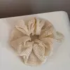 Diadema de tela a cuadros estilo académico estilo bosque, Cuerda para moño de moda, Goma para coleta, Accesorio para el cabello