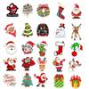 50 pegatinas navideñas para laptop, agenda manual, vidrio, ventana de vidrio, escritorio, pegatinas de regalo de Navidad
