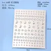 Serie 4 450 transfronterizo 2/3 mm acrílico Pegatinas de Diamante Pegatinas de Perla pegatinas para la cara pegatinas de maquillaje maquillaje de ojos cristal de diamante brillante