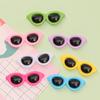 Gafas de sol de 7 colores gafas de sol diy crema goma funda para teléfono llavero pasador hebilla para zapatos accesorios de joyería acrílicos