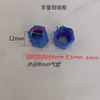 Codo de Plástico Pom Azul Resistente a la Corrosión Ácido y Alcalino Ángulo Recto de 90 Grados 8 cm Tráquea Junta de Giro Rápido Conexión Roscada
