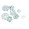 En stock Botones de Concha Blanca Natural Botones de Concha de Perla Ropa de Punto Botones de Hebei Botones de Concha Teñibles