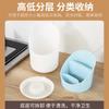 Tubo para palillos de cocina compartimento extraíble drenaje hueco caja organizadora de almacenamiento jaula de plástico de doble capa multifuncional para palillos
