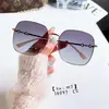 Gafas de Sol Polarizadas para Miopía de Mujer Verano 2022 Nuevas Celebridad de Internet Miopía Polarizadas Número de Altura Gafas 64 Montura Grande Montura de Espejo