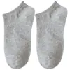 Meias Invisíveis de Cano Baixo Preto, Branco e Cinza Masculinas e Femininas para Primavera e Verão Meias Versáteis de Cor Sólida Meias de Algodão Antiderrapante Fabricante Atacado