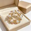 Broche de Tulipán de Zirconia de Alta Gama Xiliang Feizi Corsage de Tulipán Colorido Estilo Coreano Pin de Regalo Elegante Venta al por Mayor