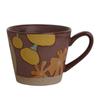 Caneca Retrô Pintada à Mão Gres Xícara de Café da Manhã Estilo Pastoral Flor Cerâmica Personalizada Ins Cor Sob Esmalte Copo de Água