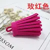G03 Terciopelo Coreano Gamuza Borla Cadena para Teléfono Móvil Colgante Llavero Colgante Material Accesorios para Joyería DIY