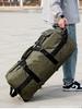 Bolsa de Viaje Casual con Ruedas, Mochila Deportiva para Exteriores de Gran Capacidad, Bolsa de Viaje Multifuncional con Poleas, Equipaje de Mano para Aviación