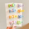 Pinzas para el pelo de bebé completamente cubiertas de tela, Lindas pinzas para el pelo de florcitas, Pinzas para flequillo para bebés y niños pequeños, Accesorios para el pelo que no dañan