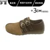 Zapatos Mary Jane para mujer estilo Birkenstock de piel plena flor con aumento interno de altura, nuevo modelo 2026, suela blanda, cómodos para los pies, zapatos sin cordones