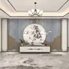 Nuevo papel tapiz de celosía de estilo clásico chino para sala de té, sala de estar, tela de pared para centro de salud, restaurante, sala privada, mural decorativo de fondo