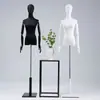 Accesorios para Maquetas de Vestidos de Novia, Escaparate de Tienda de Ropa Femenina, Maniquí de Cuerpo Entero Blanco y Negro, Soporte de Exhibición para Vestidos