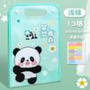 Carpeta Portátil A4 Papel de Prueba Estudiante Gran Capacidad Bolsa Organizadora Panda Dibujo Animado Clasificación de Materiales Bolsa de Almacenamiento Arreglo Insertar