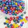 Cuentas de Cristal con Fisuras de Hielo de Color Americano Impresionantemente Hermosas de 8-10 mm, Cuentas Sueltas Redondas, Accesorios para Pulseras DIY