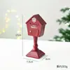 Decoración Navideña Transfronteriza Resina Mini Árbol de Navidad Buzón Casa de Nieve Adornos de Escritorio Escena Navideña Decoración Regalo de Navidad