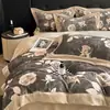 Conjunto de Cama de Veludo de Leite de Inverno Espessado Luxo Leve High-End Capa de Edredom de Flanela Coral de Dupla Face Lençol de Cama de Flanela