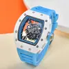 Suministros del Fabricante Nuevo Reloj Hueco Personalizado de Cabeza de Tigre Cerámica Aceite Movimiento Mecánico Unisex
