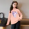 Y2314# niñas Joker otoño terciopelo alemán casual camiseta de manga larga niñas casual Joker nueva chaqueta casual moda T