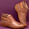 Zapatos de Mujer de Talla Grande Transfronterizos Europeos y Americanos Otoño e Invierno Casuales para Mujer Velcro Suela Plana Piel Suave Botines de Comercio Exterior Talla Grande Disponibles al por Mayor