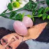 Raspador de Cristal Rosa Natural Delfín Dedo Jade Raspador de Belleza Masaje Meridiano Cuerpo Entero Gran Cantidad Listo para Usar Cuidado de la Salud