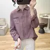 Camisa de Algodão com Manga Longa Simples Artística Nova para Primavera e Outono Casual Versátil Bordada Solta Top Feminino Estilo Étnico
