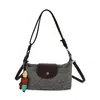 Bolsa Dumpling Super Tendência Color-Block de Verão para Mulheres, Novo Modelo 2026, Pequena Bolsa de Mão Transversal Trançada de Luxo de Nicho de Alta Qualidade