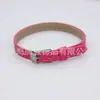 Pulseira de Couro Sintético 8mm Pulseira de Couro PU Wearable Abertura 8mm Acessórios de Letras Joias com Gotejamento de Óleo