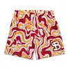 BKTSQD Estilo Pigmento Shorts Americanos Masculinos Esportes ao Ar Livre Corrida Fitness Malha de Quatro Pontos Secagem Rápida Calças de Basquete