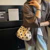 Bolso de Lunares Estilo Coreano para Mujer, Nuevo Bolso Cruzado de Hombro Versátil de Moda 2026, Bolso Cubo de Mano de Gran Capacidad para el Trabajo