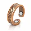 Deseo aliexpress artículo más vendido anillo magnético moda retro creativo europeo americano abierto patrón de martillo anillo magnético de línea